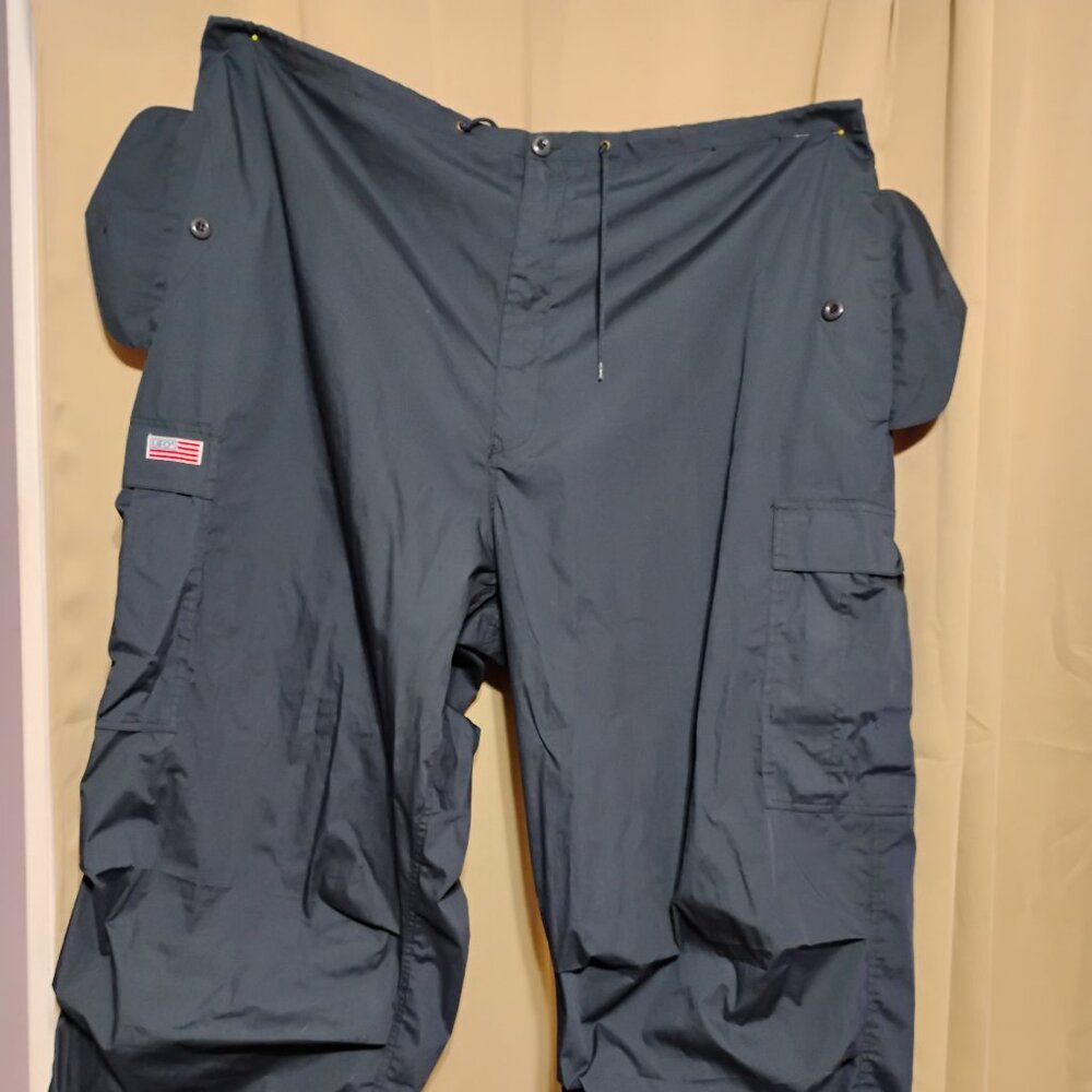 UFO pants big tall xl xxl navy blue 44 parachute rave phat mens